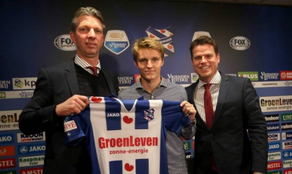 Martin Odegaard deja al Real Madrid y ya ha sido presentado por el Heerenven de Holanda.