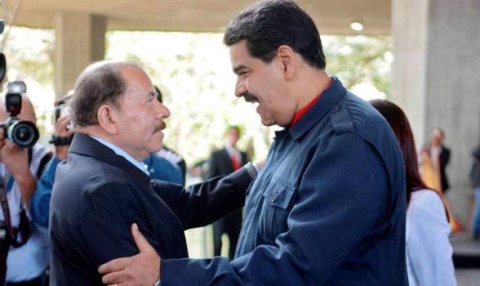 Maduro cuenta con el respaldo del presidente de Nicaragua, Daniel Ortega, quien al igual que él, ha sido muy criticado por la comunidad internacional debido a la crisis violenta que se vive en el país.