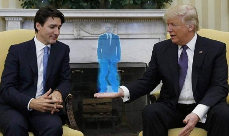 El apretón de manos entre Trudeau y Trump también fue objeto de burlas en las redes.