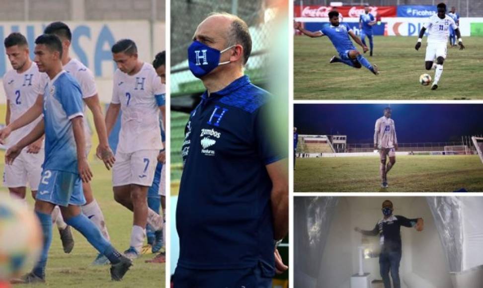 Las imágenes del partido amistoso de la Selección de Honduras contra Nicaragua. La Bicolor volvió a la acción 11 meses después.