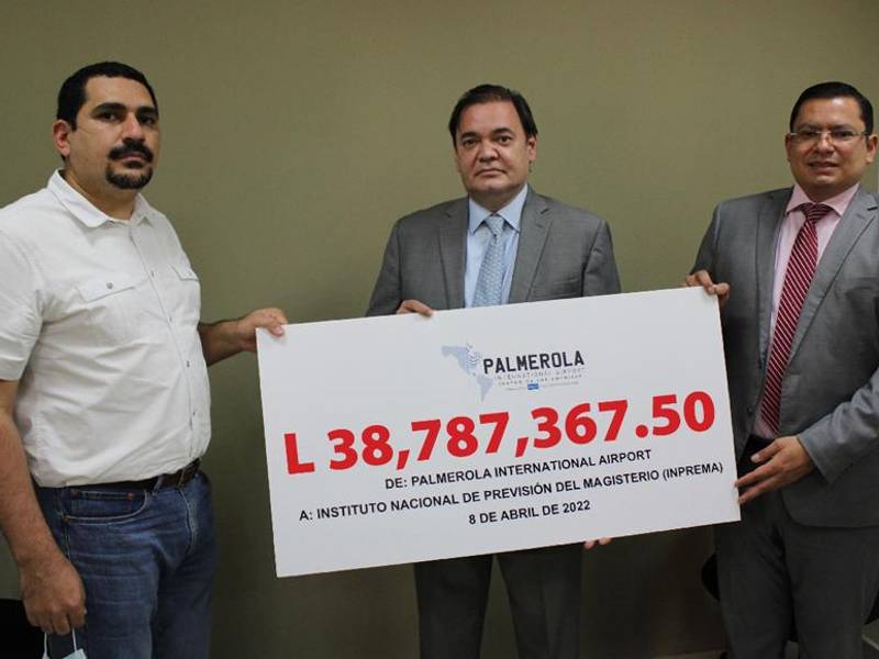 Este primer desembolso corresponde solo a intereses pagados por el aeropuerto al Inprema por el préstamo recibido.