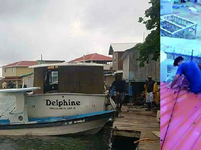 Debido a la amenaza por la tormenta Lisa, los habitantes de Guanaja, Roatán y Utila procedieron ayer a asegurar los techos y proteger las ventanas de las viviendas. Los yates y pequeñas embarcaciones fueron llevados a zonas seguras.