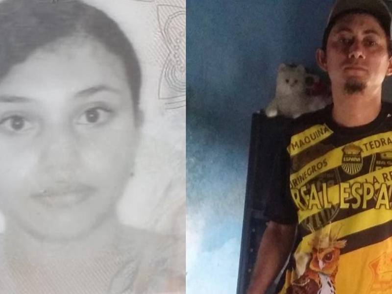 Imágenes en vida de la joven Andrea Yamileth Cano y Irvin Xavier Bosquín.