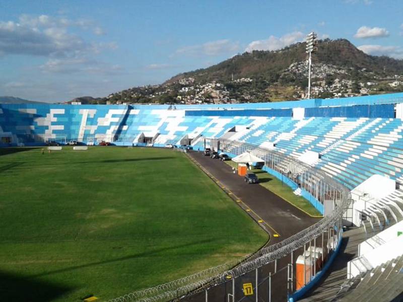 Así luce ahora el estadio Nacional de Tegucigalpa.