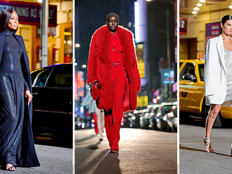 Desfilaron las modelos como Naomi Campbel, Carolyn Murphy, Bella Hadid, entre otras Top.