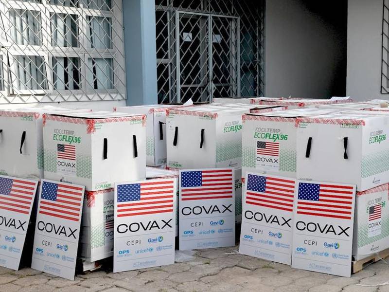 Estados Unidos fue uno de los países que dio vacunas a Honduras a través de Covax.