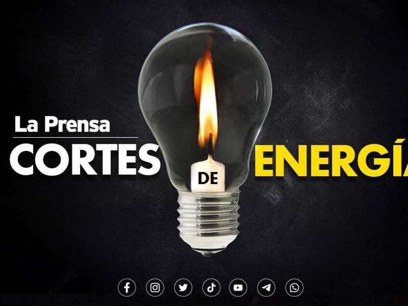 Cortes de electricidad el viernes 5 de abril de 2024, en Honduras.