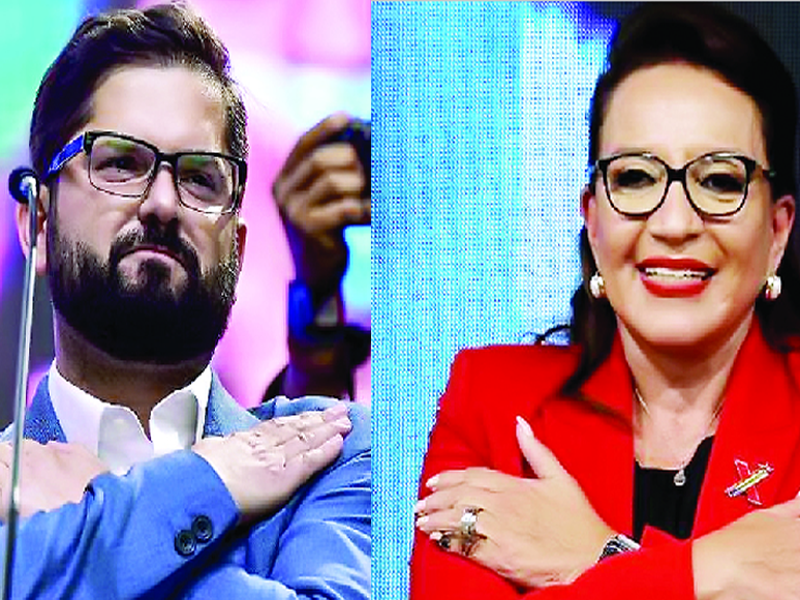 Boric y Castro cerraron las elecciones presidenciales de 2021 con rotundas victorias para el socialismo. AFP