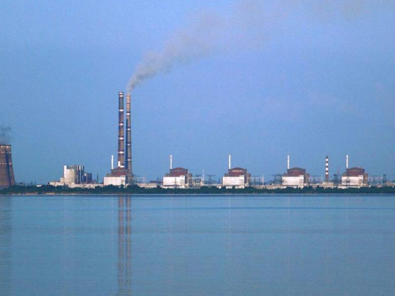 Imagen de las instalaciones de la planta de energía nuclear de Zaporiyia.