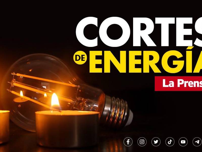 Cortes de energía eléctrica programados para este martes 22 de octubre de 2024 en Honduras.