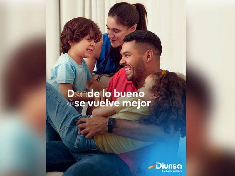 Diunsa presenta “Lo bueno se vuelve mejor”, una campaña llena de color e instantes cotidianos de la convivencia en familia.