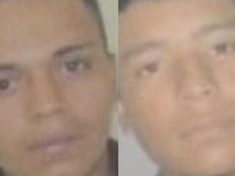 Imágenes de archivo de los dos pandilleros condenados por el este triple crimen.