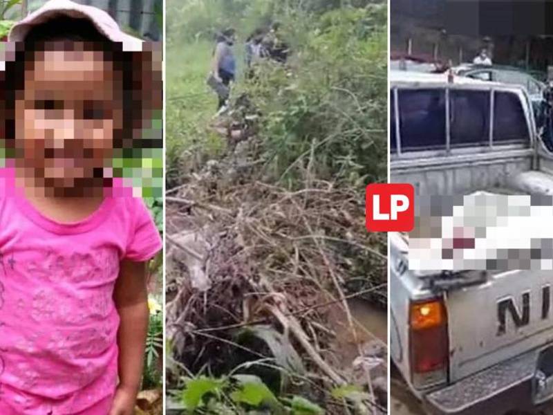 Cuatro días después y en estado de descomposición fue encontrado el cadáver de la niña Emely Sofía Canales Morales (de 4 años).