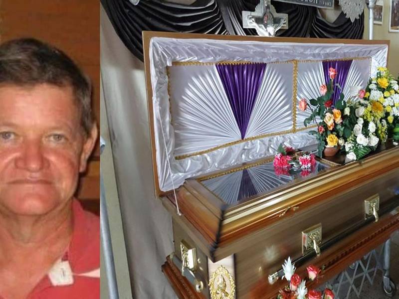 Luis Alonso Pineda Castillo fue velado en Santa Bárbara donde ayer fue enterrado.