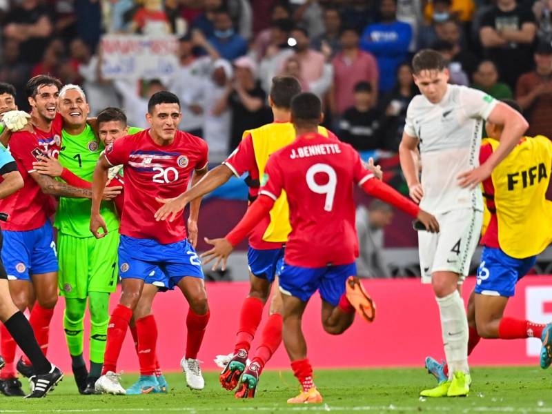 Los ticos sellaron su pase al Mundial 2022 tras vencer a Nueva Zelanda.