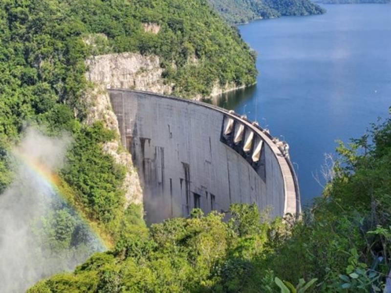 El nivel óptimo de operación de El Cajón es de una cota de 285 metros sobre el nivel del mar.