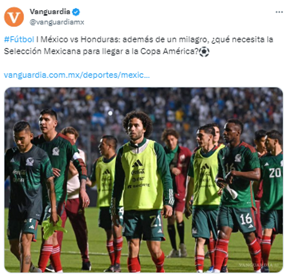 Vanguardia compartió lo que necesita la selección mexicana además de un “milagro”.