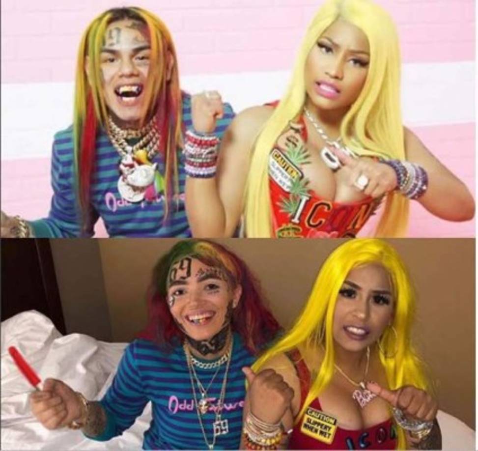 Nicky y Tekashi, se conocen desde hace ya tiempo y en julio de 2018 hicieron una colaboración juntos. Los artistas lanzaron el tema 'FEFE'. Foto cortesía Nicky Minaj.