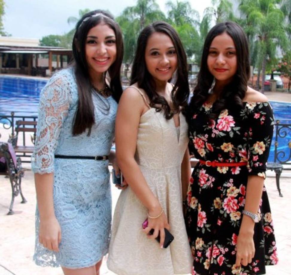 Ashly Sabillón, Alex Urtecho y Pao Osorio.