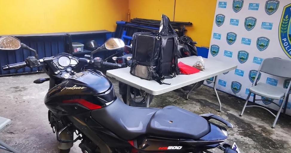 Luis trabajaba como delivery, pero en su mochila también llevaba sustancias prohibidas