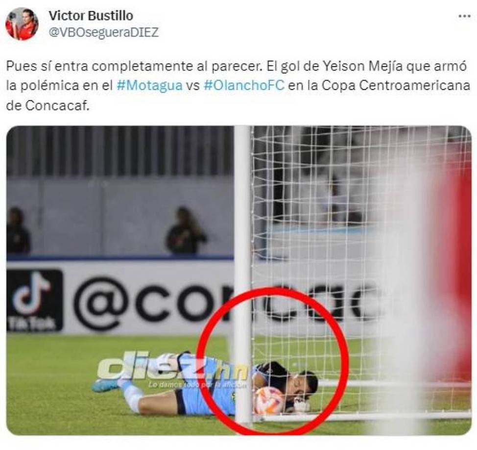 El comunicador catracho Victor Bustillo se pronunció sobre el gol de Yeison Mejía.