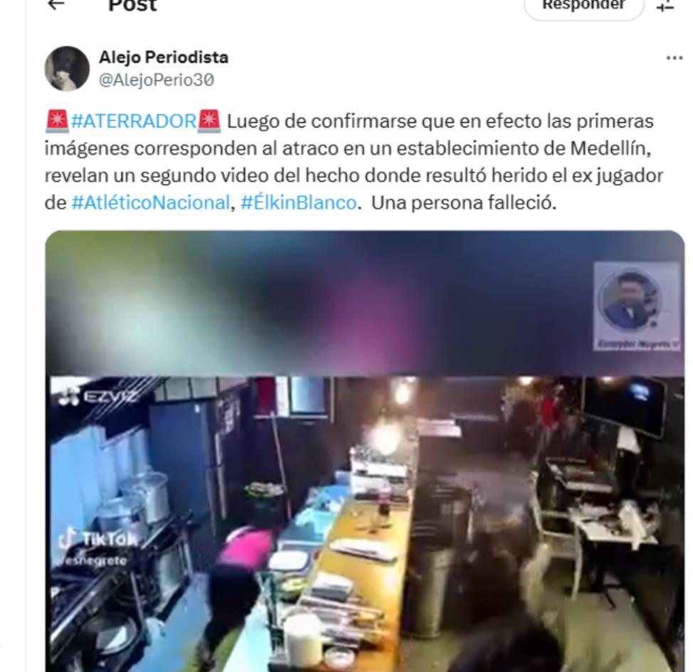 Delincuentes hirieron a Elkin Blanco y asesinan a persona: El jugador se pronuncia