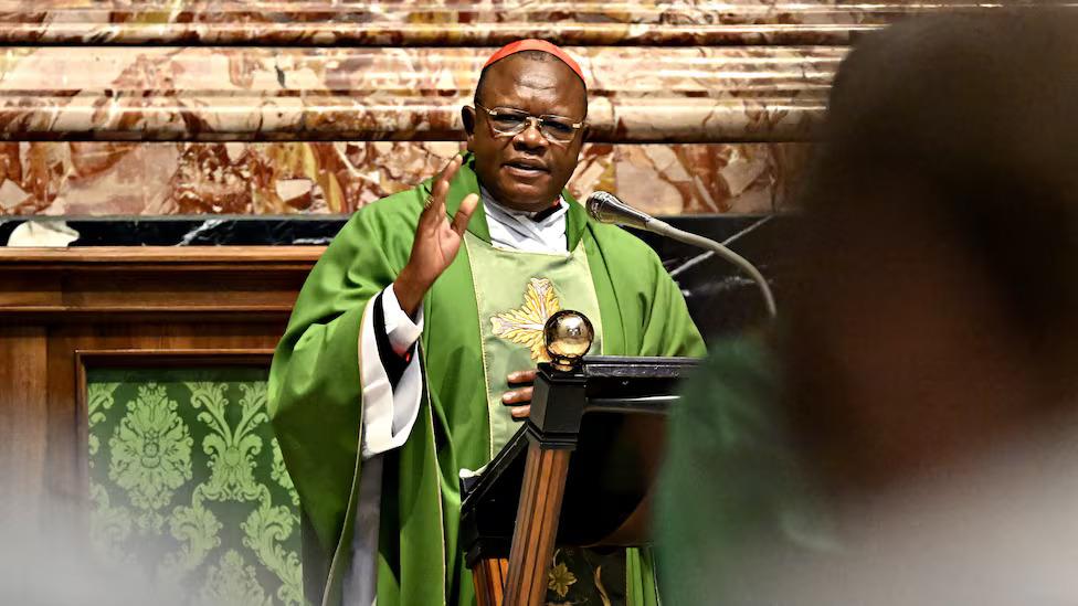 Fridolin Ambongo, el cardenal africano que resuena en el cónclave
