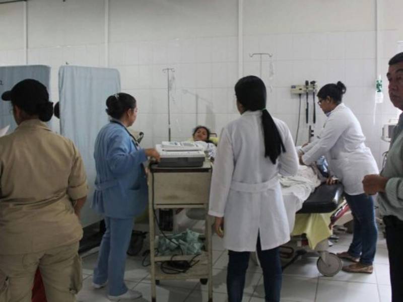 Los siete afectados por el rayo fueron trasladados al hospital Juan Manuel Gálvez de Gracias.