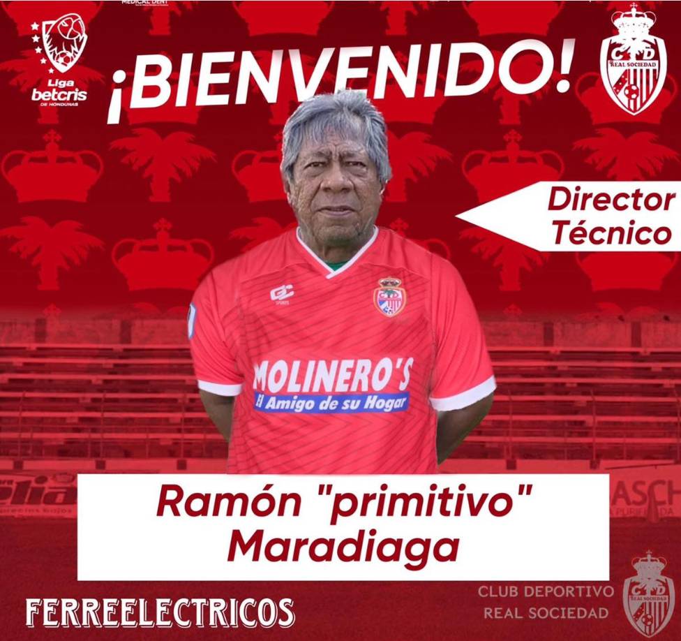 Ramón Maradiaga - ‘Primitivo’ vuelve a la Liga Nacional tras ser anunciado como nuevo entrenador de la Real Sociedad de Tocoa, en reemplazo de Mauro Reyes. El técnico de 68 años había sido electo para dirigir la dirección del Departamento de Fútbol en CONDEPOR.