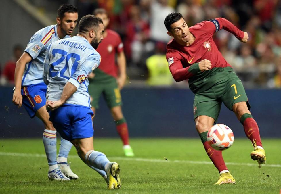 La frustración de Cristiano Ronaldo por eliminación de Portugal en la UEFA Nations League y Georgina Rodríguez robó miradas