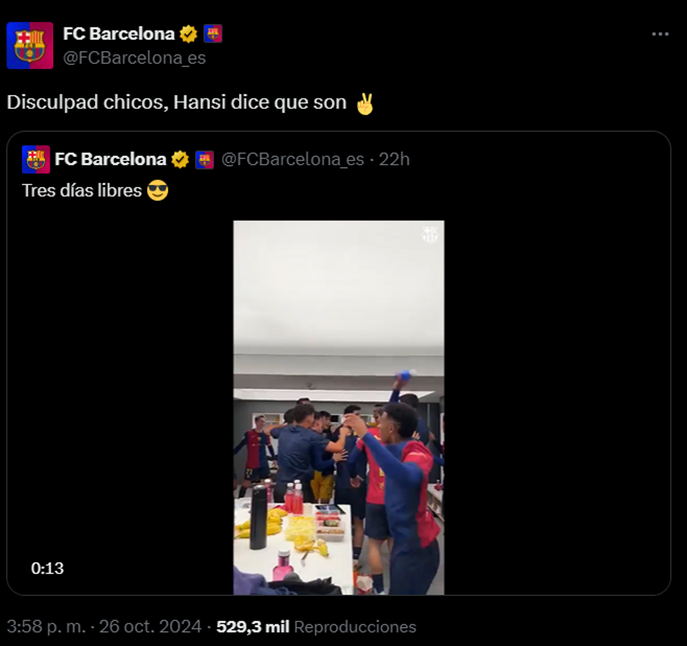 Las ‘burlas’ del Barcelona tras golear al Real Madrid en el Clásico.