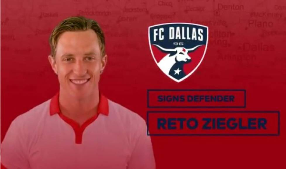El lateral suizo Reto Ziegler, ex de equipos como la Juventus o el Tottenham se marcha a a MLS, concretamente al FC Dallas, donde será compañero del hondureño Maynor Figueroa.