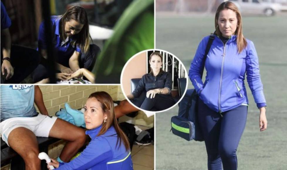 El fútbol hondureño puede presumir de tener presencia femenina en equipos de la Liga Nacional. En esta ocasión se trata de una guapa fisioterapeuta que trabaja con el Real de Minas.