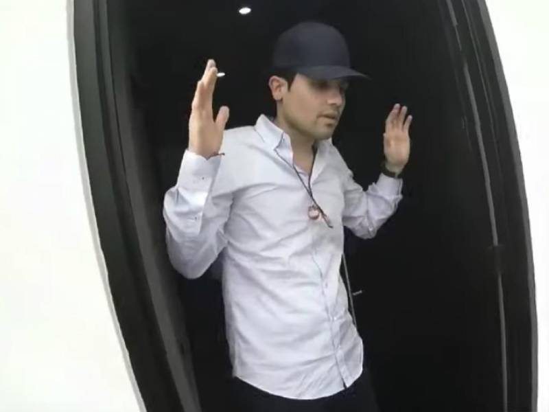 Fotografía de Ovidio Guzmán cuando fue capturado en 2019.