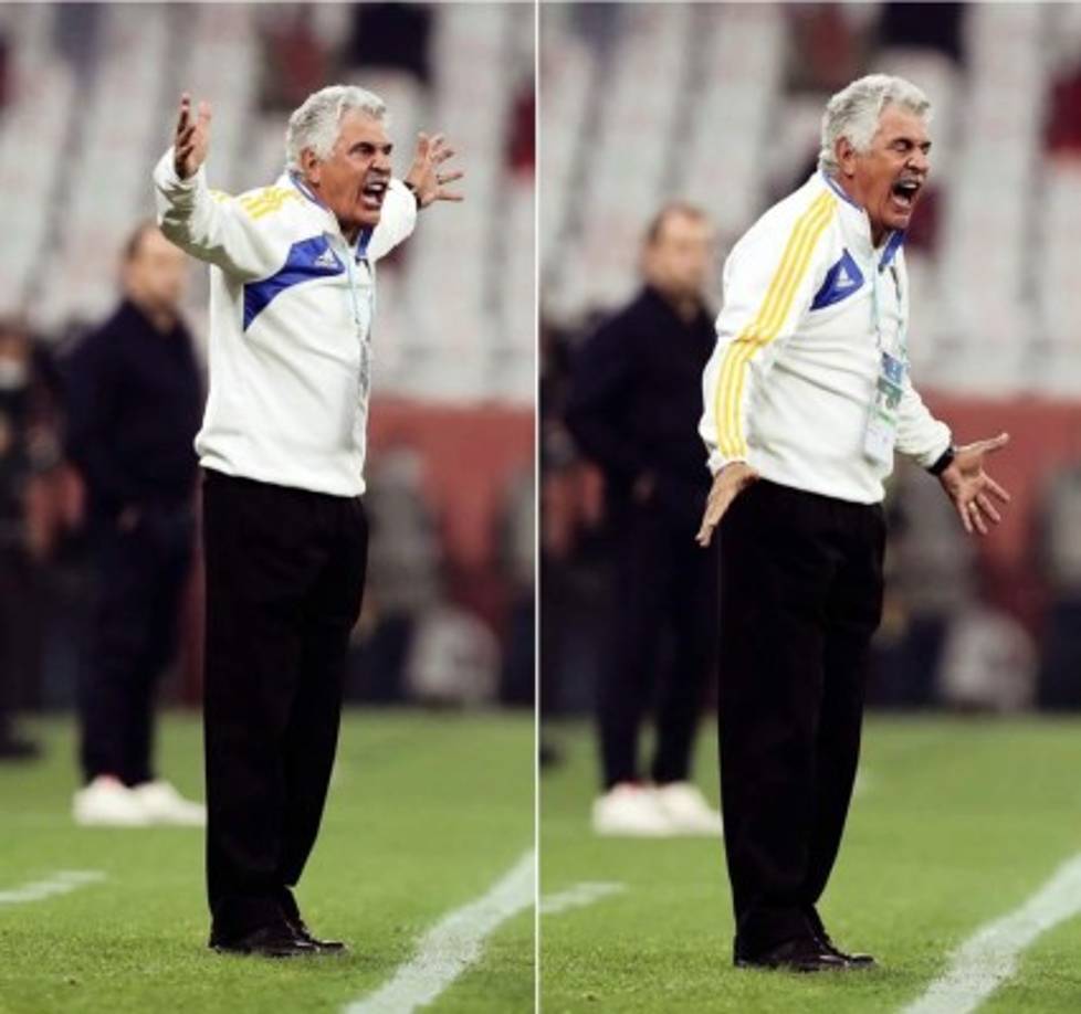 El tremendo enfado de Ricardo 'Tuca' Ferretti durante el partido contra el Bayern Múnich.