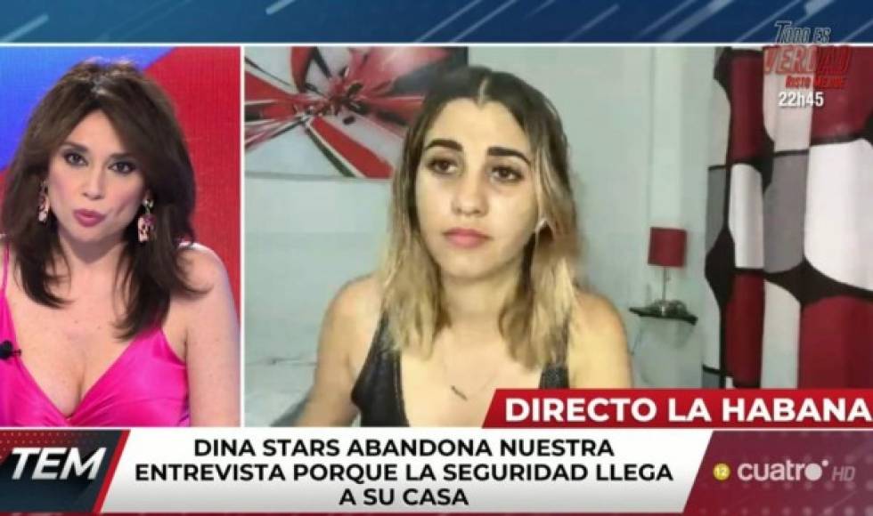 'Hago responsable al Gobierno (de Cuba) de cualquier cosa que me pueda pasar', dijo la influencer cubana antes de ser llevada por agentes en una patrulla de la policía dos días después de las masivas manifestaciones que pusieron contra la pared al régimen.