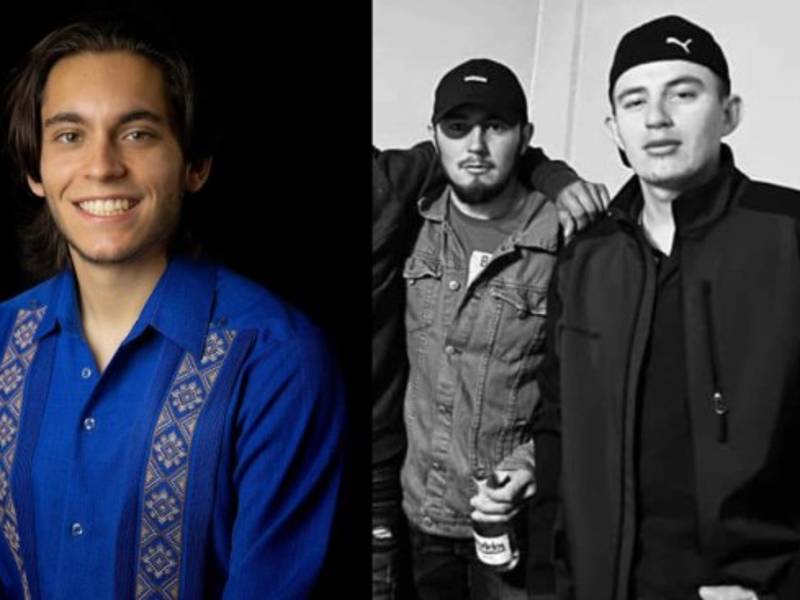 Carlos Eduardo Espina a la izquierda de la foto, recaudó casi 77 mil dólares para los familiares de los hermanos fallecidos en un accidente vehicular en Texas, cuando iban del trabajo a sus casas.