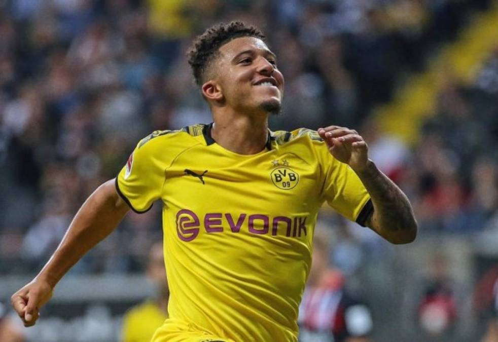 16. Jadon Sancho (Borussia Dortmund) - El delantero alemán marcó 17 goles en la Bundesliga que suman 34 puntos en la clasificación de la Bota de Oro 2019-20.