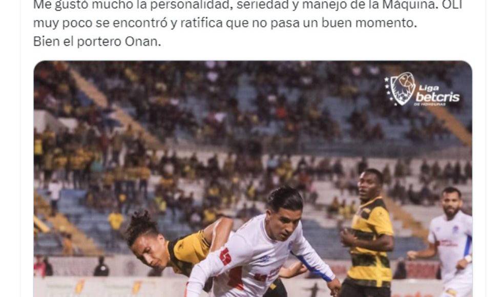 ”Tremenda sorpresa , Real España vence a Olimpia y queda a un empate de la semifinal”, agregó Bebeto Flores en sus redes sociales. 