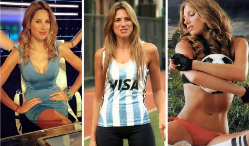 Alina Moine es una guapa periodista argentina que a medio programa hizo un movimiento con su mano y se le terminó levantando el vestido.