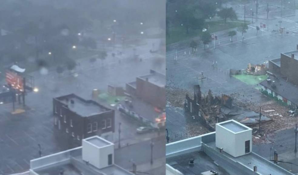 Usuarios de redes sociales compartieron imágenes de los destrozos causados por el potente huracán.