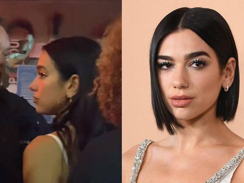 Un video captó la reacción de la cantante.