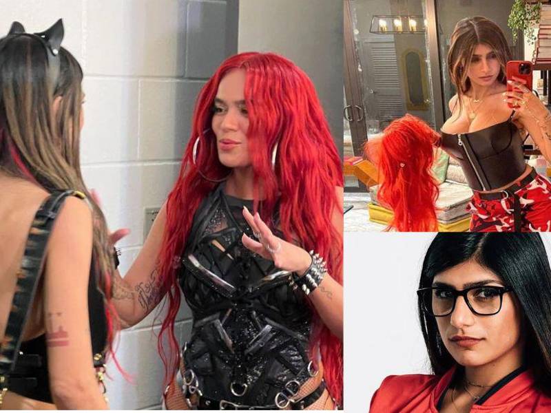 Mía Khalifa estuvo disfrutando del uno de los conciertos de Karol G en Estados Unidos.