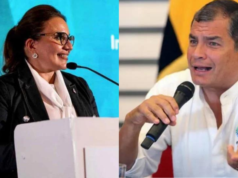 Xiomara Castro se reunirá con ex presidente de Ecuador Rafael Correa