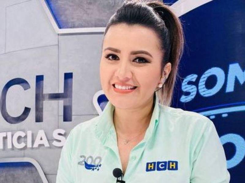 La presentadora de noticias, Cesia Mejía.