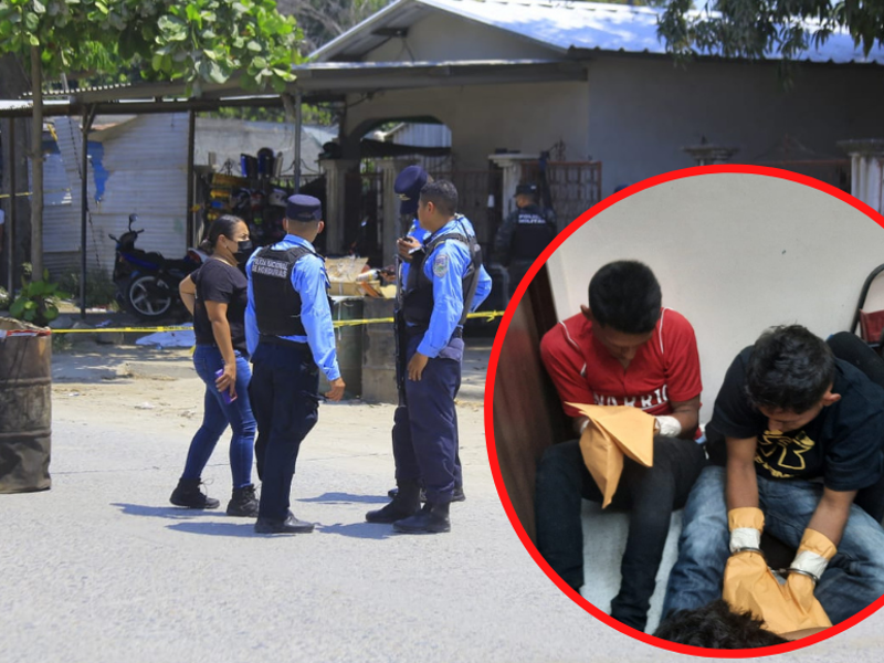 La detención se realizó minutos después de que los sospechosos abrían cometido el crímen contra Jeferson Ariel Rodríguez Román de 16 años.