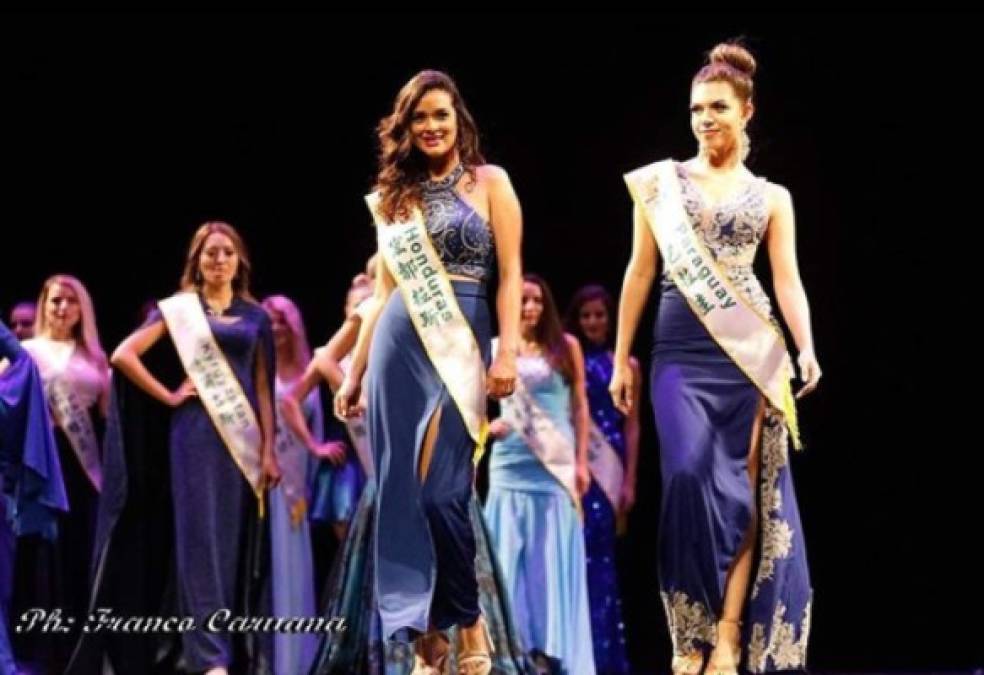 La hondureña tuvo la oportunidad de representar al país gracias a su gestión y patrocinió de la Organización Miss Identidad y Miss University Honduras.