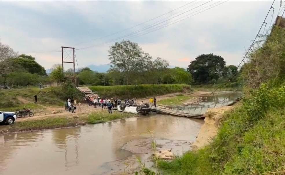 Tragedia en puente colgante: familia muere en un accidente en Ocotepeque
