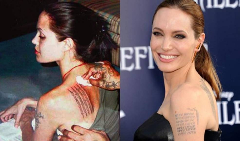 La actriz Angelina Jolie buscó un procedimiento para borrar de su cuerpo los tatuajes relacionados con el actor Brad Pitt. La diva no había aprendido la lección, pues había hecho lo mismo tras enamorarse perdidamente al comienzo de los 2000 de Billy Bob Thornton. <br/>