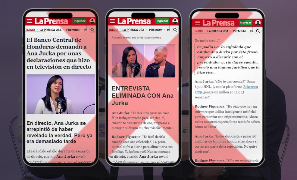Publicación en redes sociales que muestra un montaje de la falsa noticia.
